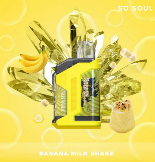 Nola Bar's 10,000 Puffs Rechargeable Disposable Vape in Banana Milkshake