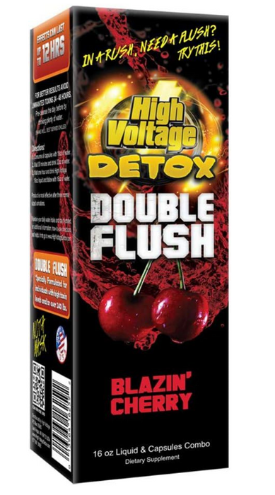 High Voltage Detox Double Flush Combo - Liquid & Capsule 16oz 