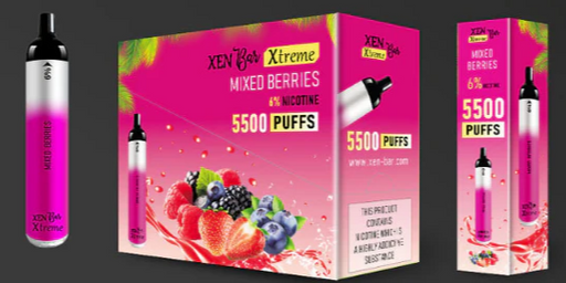 XEN Bar Xtreme Disposable Vape Delivers 5500 Puffs of Mixed Berries for Just $12.99