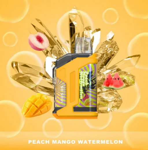 Rechargeable Disposable Vape Nola Bar 10,000 Puffs | Flavor Fusion Peach Mango Watermelon | Only $13.99