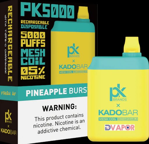 Pod King x Kado Bar: Pineapple Burst 5000 Puffs Disposable Vape with Fast Shipping