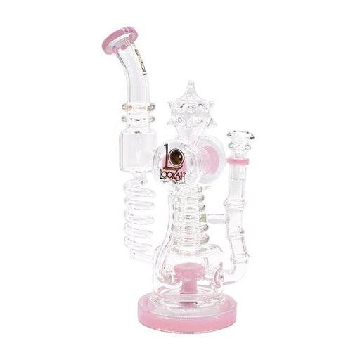 12" Lookah (WPC767) - Coil Shape Recycler Unique Glass Water Pipe Bong