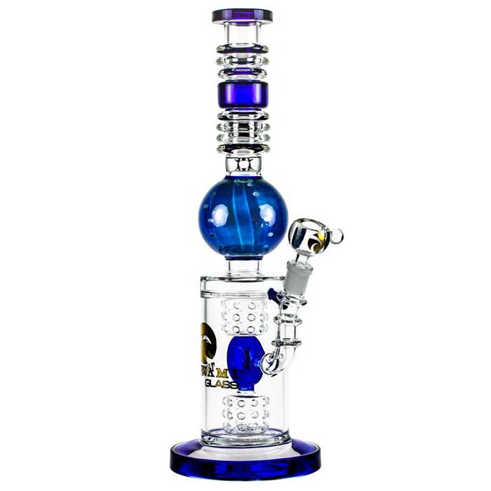 16" Tsunami Glass - Swiss Donut Glass Water Pipe Bong