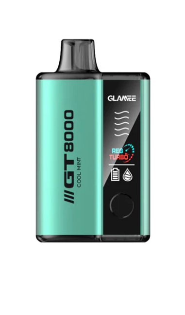 Refreshingly Cool: Glamee GT8000 Disposable Vape Device in Cool Mint | $17.99
