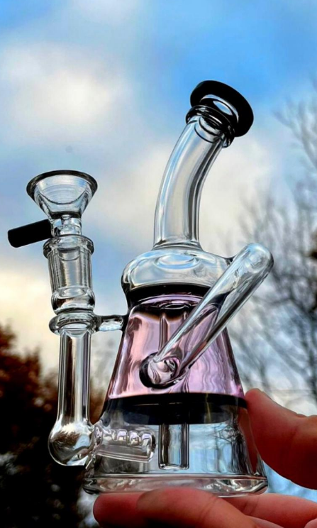 Frosty Fusion: 7" Colored Chiller Dab Rig Bubbler