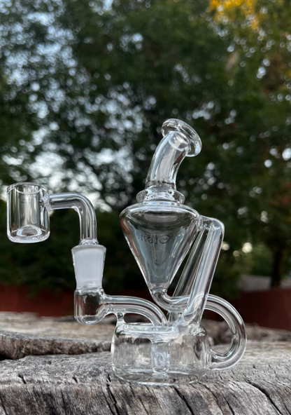 Ultimate Stone Mini V-Shape Recycler Dab Rig 