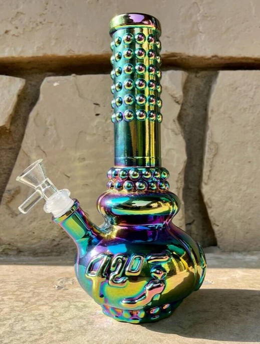 8" Multicolor Glass Water Pipe - Elevate Your Smoking Ritual with a Premium 420 Bong