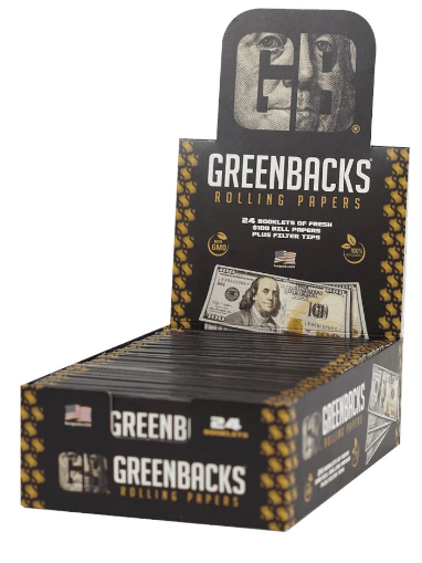 Greenbacks $100 Bill Rolling Papers 1 Count