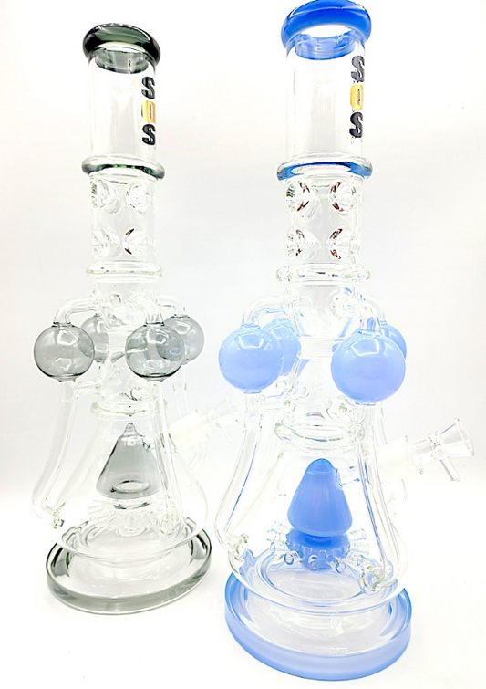 19" SOS Heavy Glass Bong: Elevate Your Smoking Experience