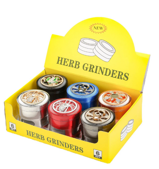 Premium Zinc Herb Grinder Single Count