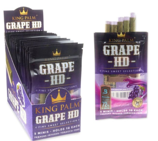 King Palm Grape HD 5 Mini - Tobacco-Free 1 Count