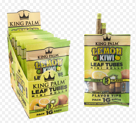 King Palm Lemon Kiwi Mini Roll 1 Count