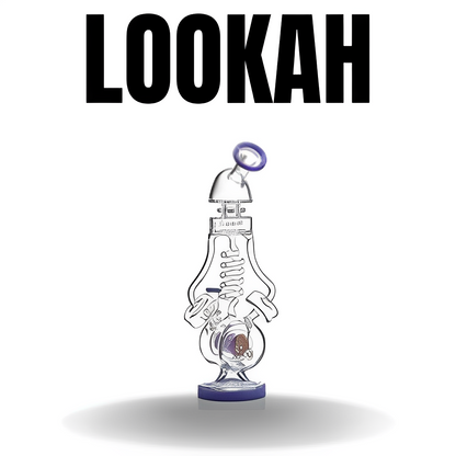 Lookah® - 15" Recycler UFO Robot Multi Perc Water Pipe Bong WPC768