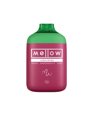 Mellow 6000 Puffs Disposable Vape: Rechargeable Option | $11.99 Lush Crush
