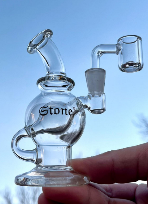 Stone Mini Dab Rig: Enhanced Concentrate Experience with Round Perc