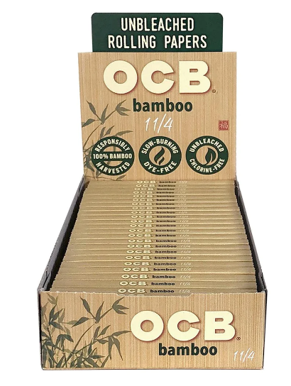Bamboo Bliss OCB Unbleached 1 1/4 Rolling Papers 1 Count