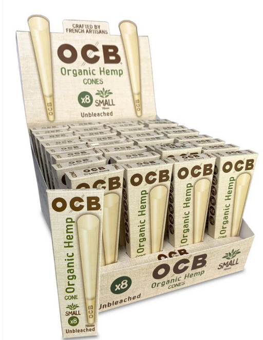 OCB Unbleached Organic Hemp Cones: Small Size - 1 Count
