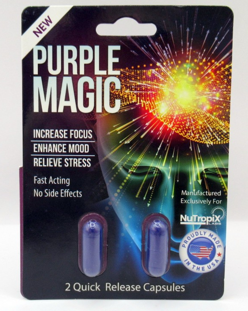 Purple Magic Kratom Capsule for Social Lubrication Happiness and Mental Clarity (1 Count)