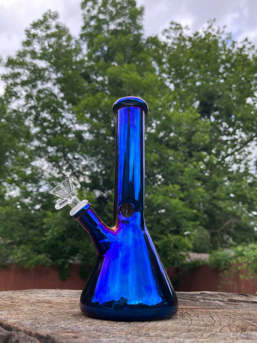 10-Inch Aurora Glow Glass Bong - Mesmerizing Water Pipe for Effortless Hits