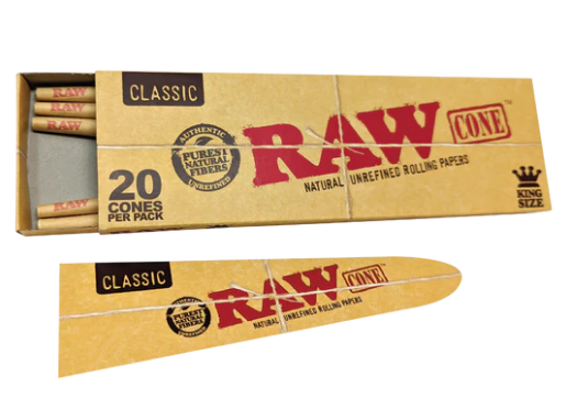 RAW Classic King Size Cones 1 Count