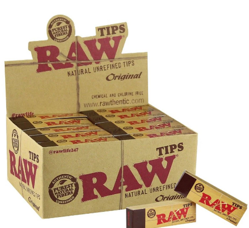 RAW Original Rolling Papers Filter Tips: 1 Count