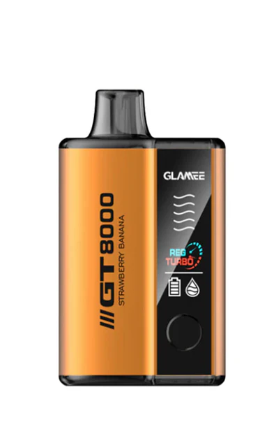 Enjoy Effortless Vaping: Glamee GT8000 Disposable Device with Strawberry Banana Flavor