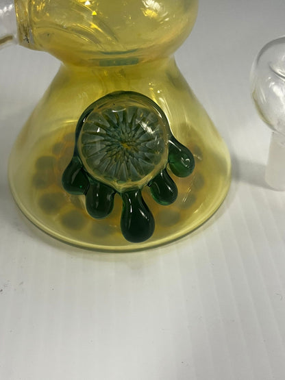 6.5" Stoned Genie Thick Glass Dab Rig/Bong Free Shipping, 14mm Bowl & Banger 