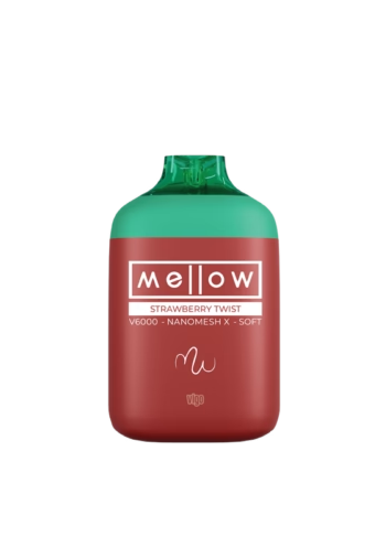 Strawberry Twist Mellow 6000 Puffs: Rechargeable Disposable Vape for $11.99