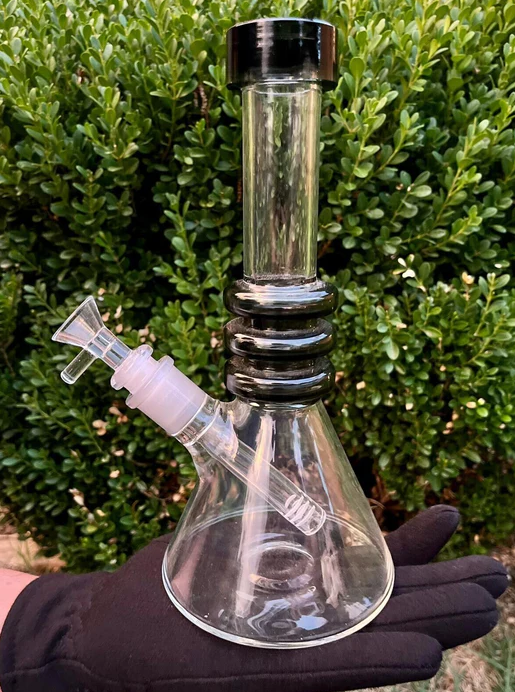 10" High-Quality Stoner Bong: Teal & Black Water Pipe