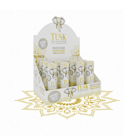 Tusk Vanilla Coffee Platinum Kratom Shot 300mg - 1 Count