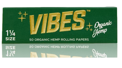 Vibes Organic Hemp Rolling Papers 1 1/4 Size (1 Count)