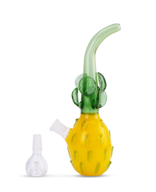 Strong Bong 6-Inch Yellow Pineapple Glass