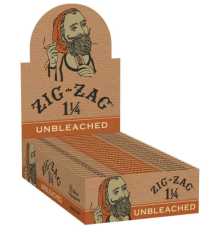 Unbleached Zig-Zag 1 1/4 Rolling Papers Single Count