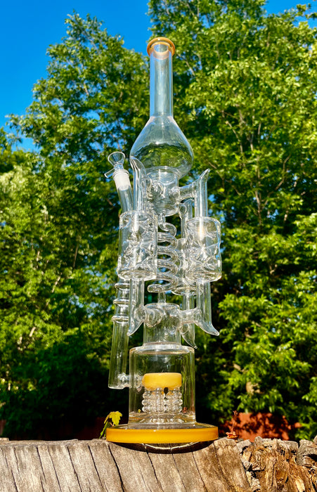 21" Recycler Glass Bong: Experience Unparalleled Performance and the Perfect Smoking Journey