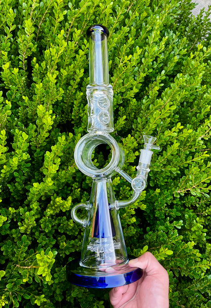 18" Donut Perc Glass Bong