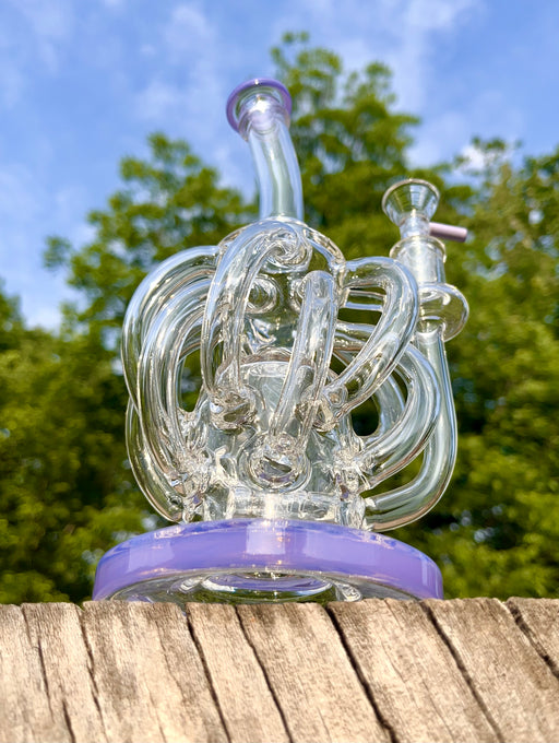 Scientific Recycler Vortex Klein Recycler Bong - Intricate Design and Multiple Tubes
