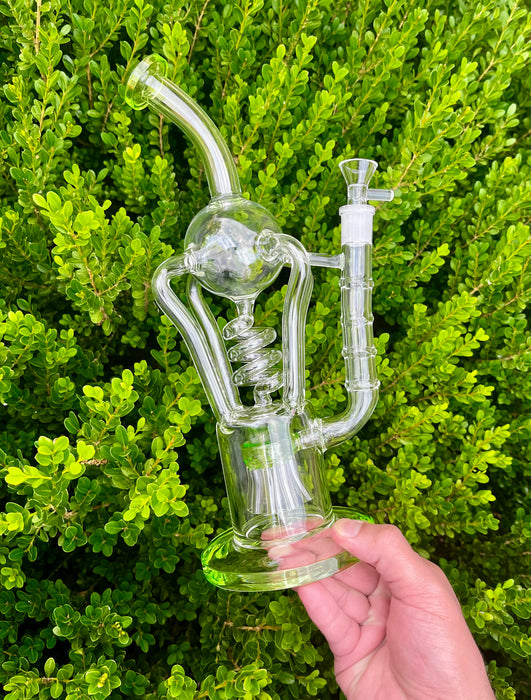12" Galaxy Dab Rig Recycler Glass Bong Beaker - Glass Bong for Sale