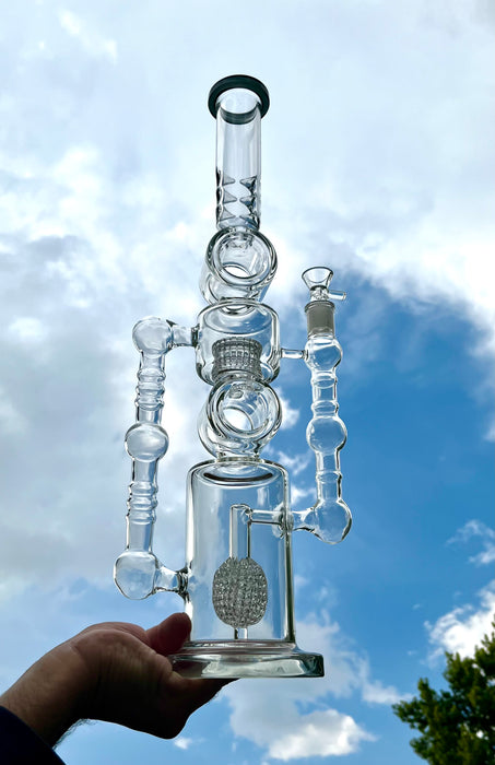 Apple Double Donut Perc Bong: Smooth Hits, Flavorful Clouds