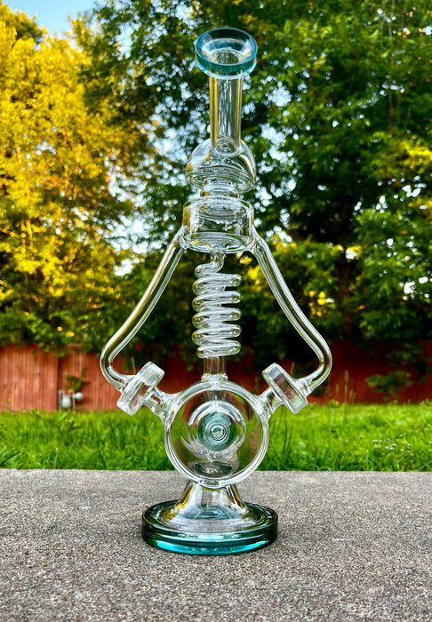 Astral Whirlpool Glass Recycler Bong Water Pipe and Dab Rig