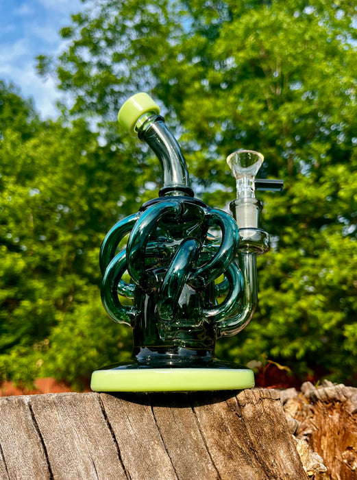 Aleaf Recycle Dab Rig - 8-Inch Height, 4mm Thickness, 14mm Joint Size