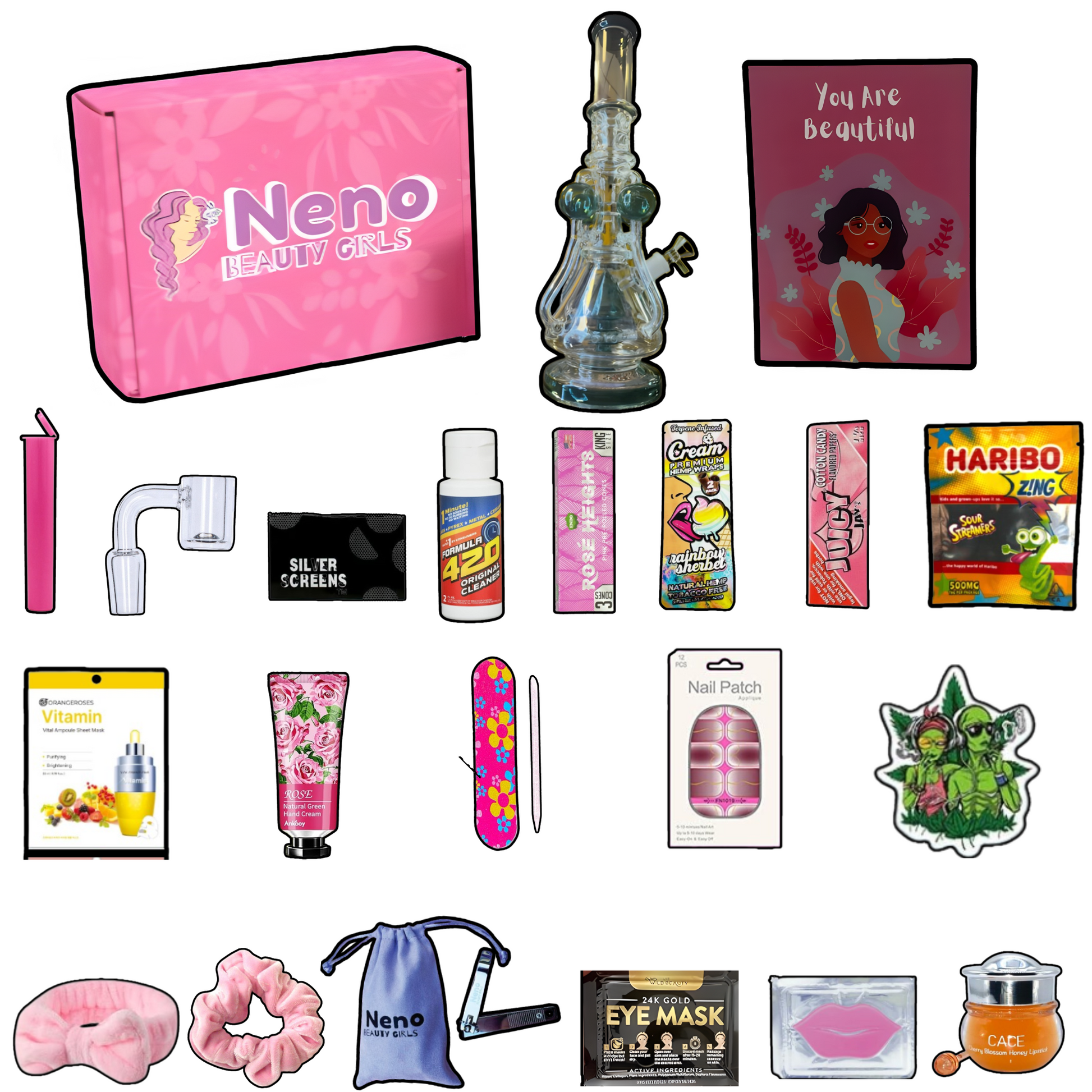 18-Inch Big Bong Deluxe Edition with Exclusive Care Box Treasures