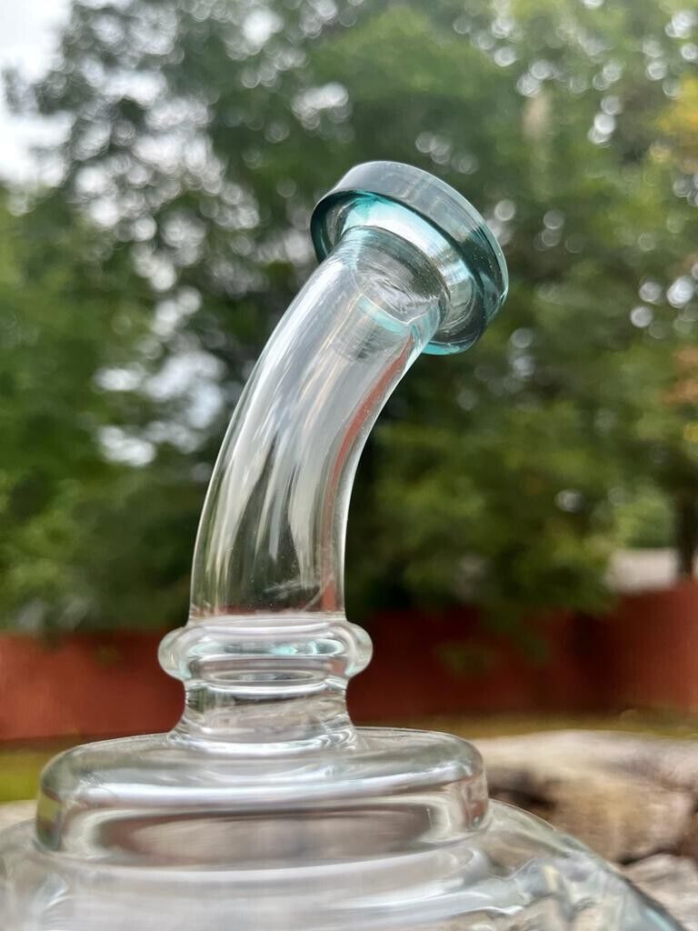 Ultimate 8-Inch Double Recycler Dab Rig Bong Water Pipe for Enhanced Filtration