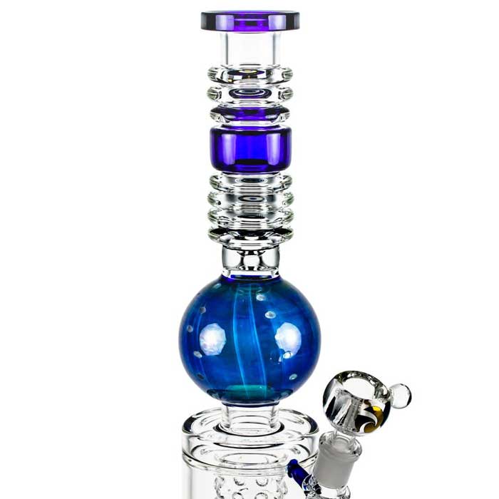 16" Tsunami Glass - Swiss Donut Glass Water Pipe Bong