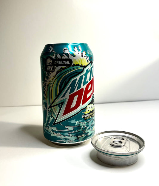 Mountain Dew Baja Blast Soda Can Diversion Safe Stash Can Hidden Storage Compartment