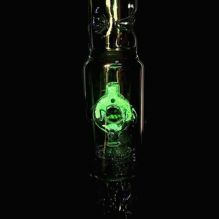 14Mm Plating Glass Bong 12" Tall Straight Recycler Thick Smoking Hookah Pipe