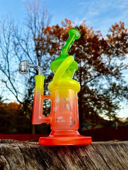 10" Rasta Bong Recycler Rig