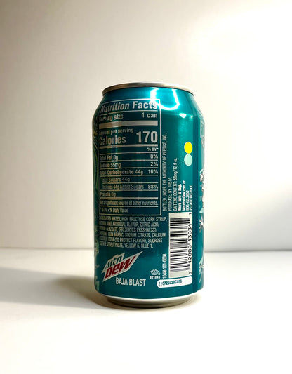 Mountain Dew Baja Blast Soda Can Diversion Safe Stash Can Hidden Storage Compartment