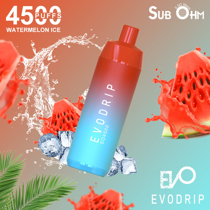 EVODRIP  Disposable Vape with 1% Nicotine: A Convenient and Flavorful Nicotine Experience