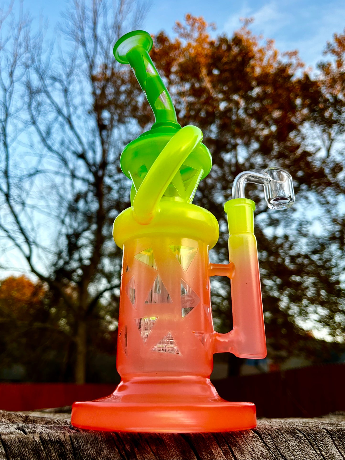 10" Rasta Bong Recycler Rig