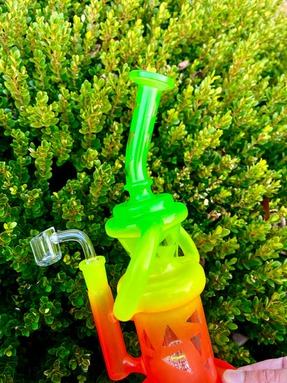 10" Rasta Bong Recycler Rig